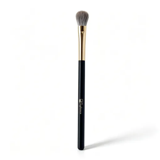 Large flat eyeshadow brush shown upright